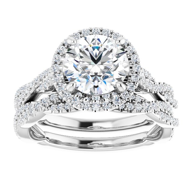 1.80 Tcw Round Diamond EF/VS1+ Modern Halo Engagement Ring in 14KW | AllComponents_ViewS 1.80 Tcw Round Diamond EF/VS1+ Modern Halo Engagement Ring in 14KW | AllComponents_ViewS