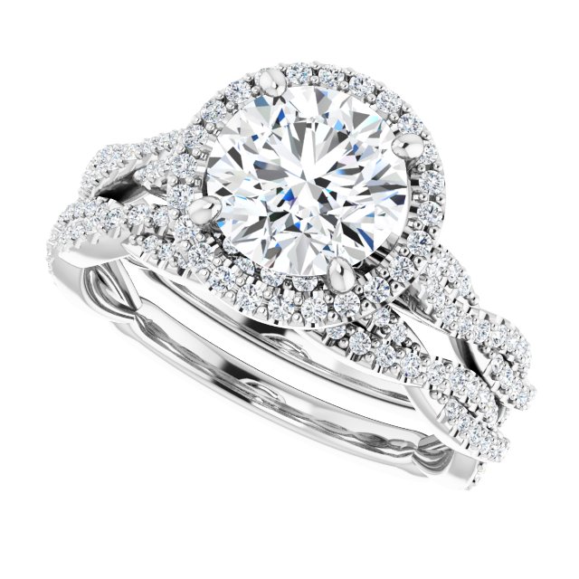 1.80 Tcw Round Diamond EF/VS1+ Modern Halo Engagement Ring in 14KW | AllComponents_View5 1.80 Tcw Round Diamond EF/VS1+ Modern Halo Engagement Ring in 14KW | AllComponents_View5