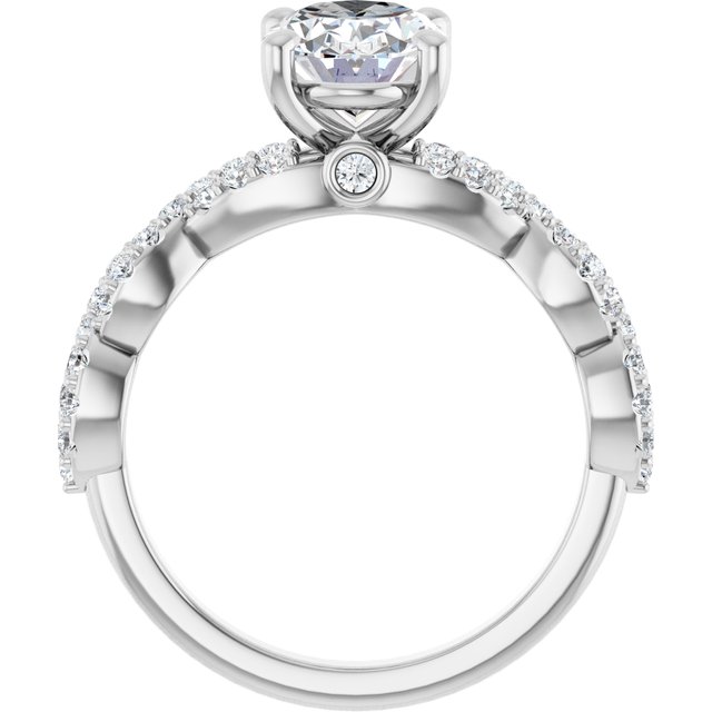 2.55 Oval Lab-Grown D/VVS2+ Twisted Sidestone Engagement Ring in 14KW | ViewB_4 2.55 Oval Lab-Grown D/VVS2+ Twisted Sidestone Engagement Ring in 14KW | ViewB_4