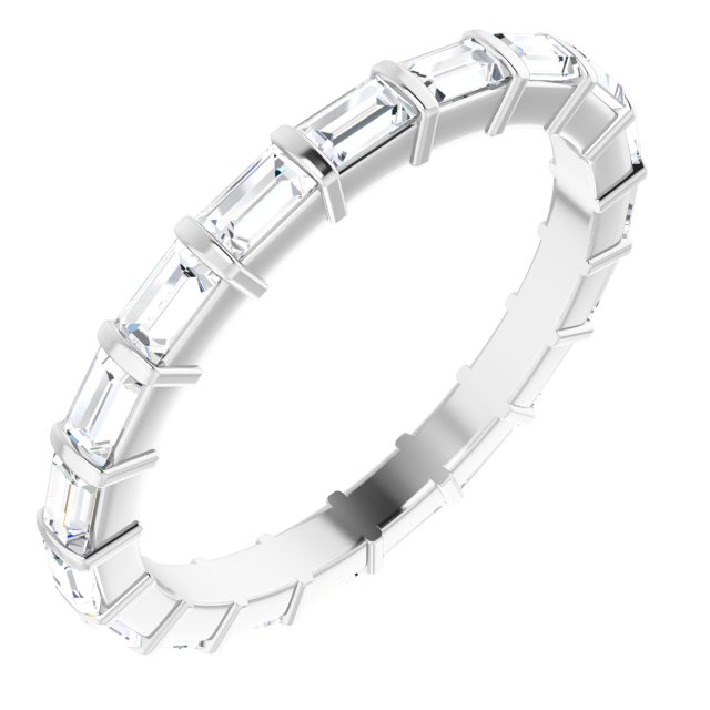 Classic 1.52 tcw Straight Baguette Lab-Grown GH/VS2+ Eternity Ring in 14KW | ViewA Classic 1.52 tcw Straight Baguette Lab-Grown GH/VS2+ Eternity Ring in 14KW | ViewA