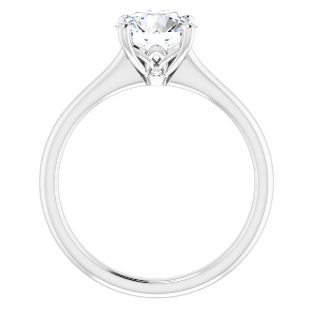 1.51 carat Round Lab-Grown GH/VS2+ Tulip Solitaire Engagement Ring in PLAT | ViewB_4 1.51 carat Round Lab-Grown GH/VS2+ Tulip Solitaire Engagement Ring in PLAT | ViewB_4