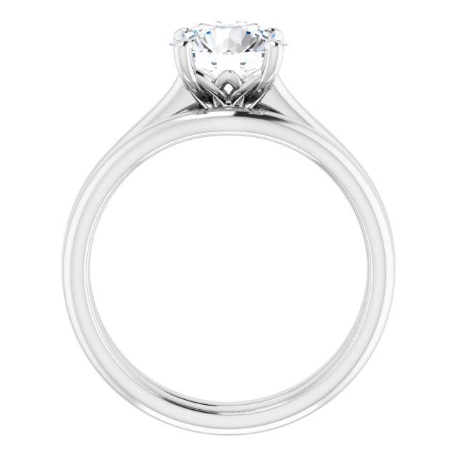 1.51 carat Round Lab-Grown GH/VS2+ Tulip Solitaire Engagement Ring in PLAT | AllComponents_ViewB_4 1.51 carat Round Lab-Grown GH/VS2+ Tulip Solitaire Engagement Ring in PLAT | AllComponents_ViewB_4