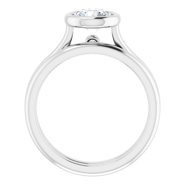 1.03 carat Round Diamond GH/VS2+ Bezel Solitaire Engagement Ring in 14KW | AllComponents_ViewB_4 1.03 carat Round Diamond GH/VS2+ Bezel Solitaire Engagement Ring in 14KW | AllComponents_ViewB_4