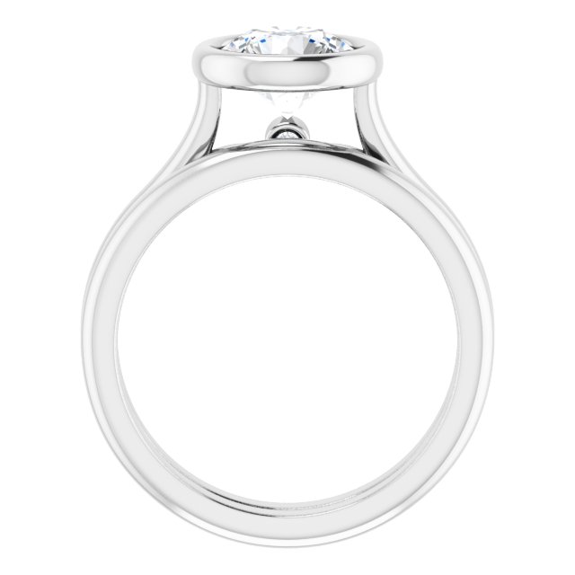 1.53 carat Round Lab-Grown GH/VS2+ Bezel Solitaire Engagement Ring in PLAT | AllComponents_ViewB_4 1.53 carat Round Lab-Grown GH/VS2+ Bezel Solitaire Engagement Ring in PLAT | AllComponents_ViewB_4