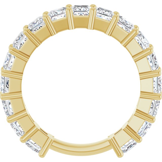 Classic 4.42 Square Lab-Grown GH/VS2+ Anniversary Ring in 14KY | ViewB_4