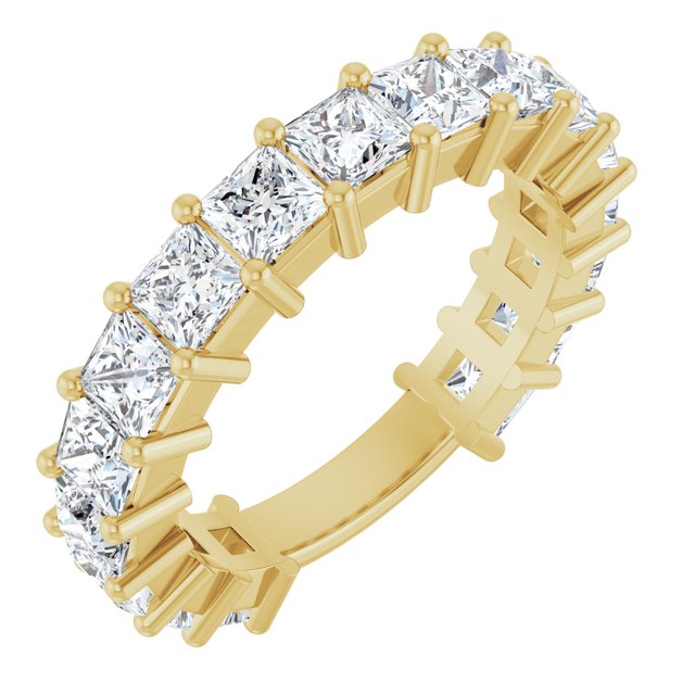 Classic 4.42 Square Lab-Grown GH/VS2+ Anniversary Ring in 14KY | ViewA