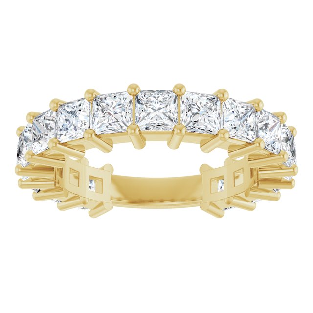 Classic 4.42 Square Lab-Grown GH/VS2+ Anniversary Ring in 14KY | ViewS