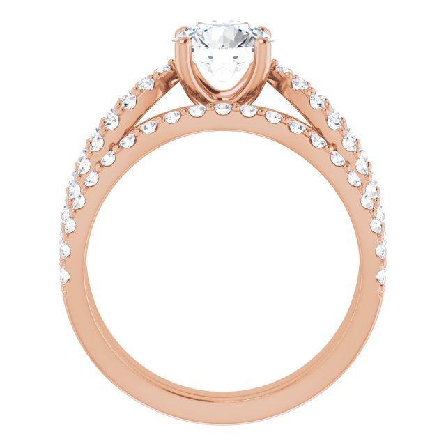 1.49 Round Lab-Grown GH/VS2+ Modern Sidestone Engagement Ring in 14KR | AllComponents_ViewB_4