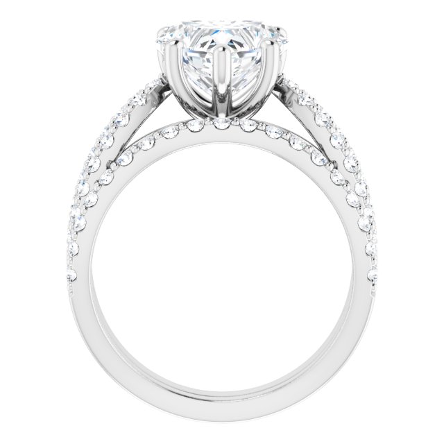 3.21 Heart Lab-Grown GH/VS2+ Modern Sidestone Engagement Ring in 14KW | AllComponents_ViewB_4 3.21 Heart Lab-Grown GH/VS2+ Modern Sidestone Engagement Ring in 14KW | AllComponents_ViewB_4
