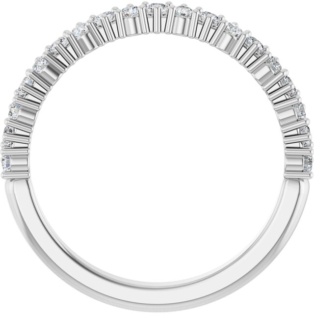 Alternating 0.38 Round Lab-Grown EF/VS1+ Anniversary Ring in PLAT | ViewB_4