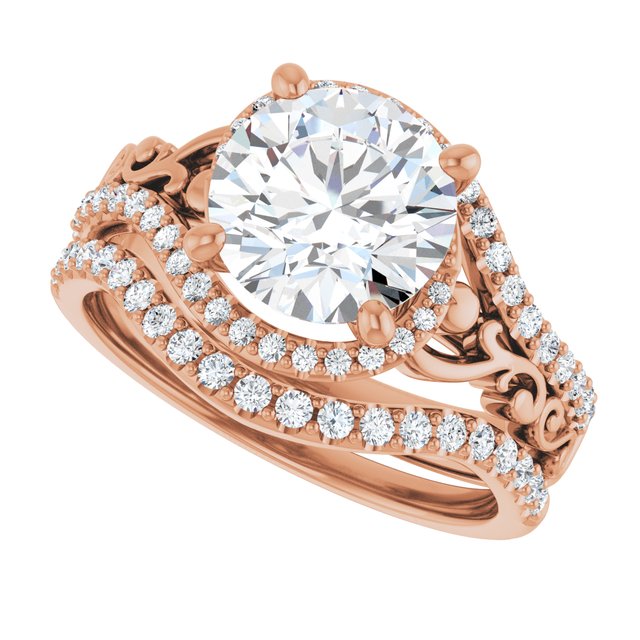2.42 Tcw Round Lab-Grown D/VVS2+ Bypass Halo Engagement Ring in 18KR | AllComponents_View5 2.42 Tcw Round Lab-Grown D/VVS2+ Bypass Halo Engagement Ring in 18KR | AllComponents_View5
