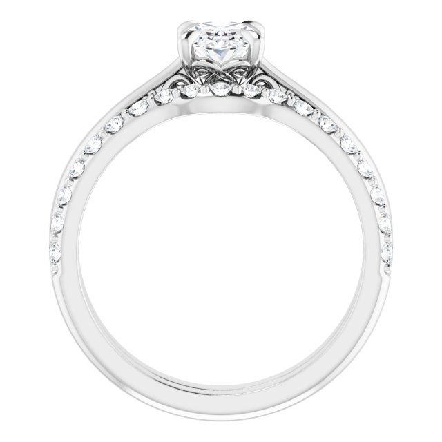 0.91 carat Oval Lab-Grown D/VVS2+ Engraved Solitaire Engagement Ring in PLAT | AllComponents_ViewB_4
