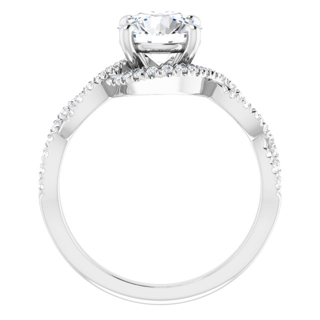 1.84 Tcw Round Lab-Grown EF/VS1+ Bypass Halo Engagement Ring in PLAT | ViewB_4 1.84 Tcw Round Lab-Grown EF/VS1+ Bypass Halo Engagement Ring in PLAT | ViewB_4