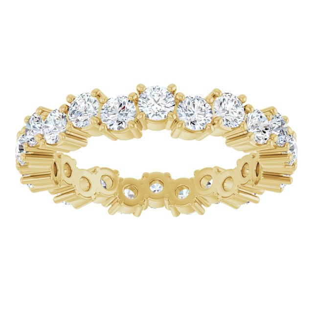 Zig Zag 1.92 tcw Round Lab-Grown EF/VS1+ Eternity Ring in 14KY | ViewS Zig Zag 1.92 tcw Round Lab-Grown EF/VS1+ Eternity Ring in 14KY | ViewS