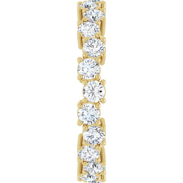 Zig Zag 1.92 tcw Round Lab-Grown EF/VS1+ Eternity Ring in 14KY | ViewE Zig Zag 1.92 tcw Round Lab-Grown EF/VS1+ Eternity Ring in 14KY | ViewE