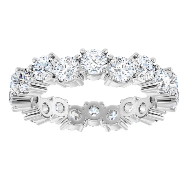Zig Zag 3.20 tcw Round Lab-Grown GH/VS2+ Eternity Ring in 14KW | ViewS Zig Zag 3.20 tcw Round Lab-Grown GH/VS2+ Eternity Ring in 14KW | ViewS