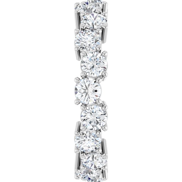 Zig Zag 3.20 tcw Round Lab-Grown GH/VS2+ Eternity Ring in 14KW | ViewE Zig Zag 3.20 tcw Round Lab-Grown GH/VS2+ Eternity Ring in 14KW | ViewE
