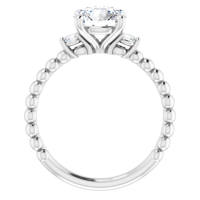 1.64 tcw Round Lab-Grown GH/VS2+ Modern Three Stone Engagement Ring in 14KW | ViewB_4 1.64 tcw Round Lab-Grown GH/VS2+ Modern Three Stone Engagement Ring in 14KW | ViewB_4