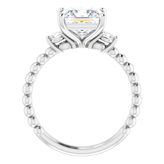 2.30 tcw Square Lab-Grown EF/VS1+ Modern Three Stone Engagement Ring in 14KW | ViewB_4