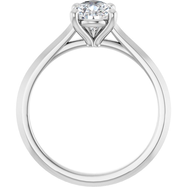 1.50 carat Pear Lab-Grown GH/VS2+ Vintage Solitaire Engagement Ring in 14KW | ViewB_4 1.50 carat Pear Lab-Grown GH/VS2+ Vintage Solitaire Engagement Ring in 14KW | ViewB_4