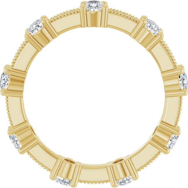 Alternating 2.03 tcw Pear Diamond D/VVS2+ Eternity Ring in 14KY | ViewB_4 Alternating 2.03 tcw Pear Diamond D/VVS2+ Eternity Ring in 14KY | ViewB_4