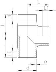 Picture of +GF+ PROGEF Standard T 90° egal SDR11/PN10, Grösse: 110, Art.Nr.: 727208514