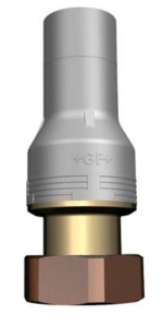 Picture of +GF+ INSTAFLEX Übergang PB/Messing Muffenschweiss-Übergang mit loser Mutter und Zentrierung / flachdichtend, d mm: 32, Art.Nr.: 761069690