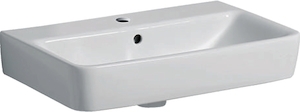 Picture of Geberit Compact Waschtisch mit Hahnloch und Überlauf KeraTect, weiss, 55x37cm, Art.Nr. : 226155600