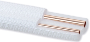 Picture of Doppel-Kupferrohr-Rolle mit Isolation 1/4-1/2 x 1-1mm, 20m / Isolation 9mm, Art.Nr. : F1282