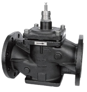 Picture of Sauter VUP040F304 Druckentlastetes 2-Wege-Flanschventil, PN 25 (el.)