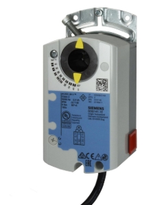 Picture of Siemens Luftklappen-Drehantrieb, AC/DC 24 V, 2-Punkt/3-Punkt, 5 Nm, 150 s, 2 Hilfsschalter, Art.Nr.: GDB146.1E