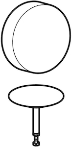 Picture of Geberit Fertigbauset für Badewannenablauf d52 hochglanz-verchromt, Art.Nr. :150.281.21.1