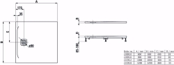 Picture of Laufen PRO - Duschwanne, aus Verbundwerkstoff Marbond, superflach, quadratisch, Ablauf seitlich, 900 x 900 x 29,  078, anthrazit matt , Art.Nr. : H2109560780001