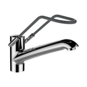 Picture of LAUFEN - CLINIC - Spültischmischer, Ausladung 225 mm, Schwenkauslauf, Chrom, Art.Nr. :HF939512100094
