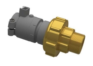 Picture of +GF+ INSTAFLEX Übergangs-Verschraubung PB/Messing Elektroschweissen / Aussengewinde, d mm: 50, Art.Nr.: 760857219