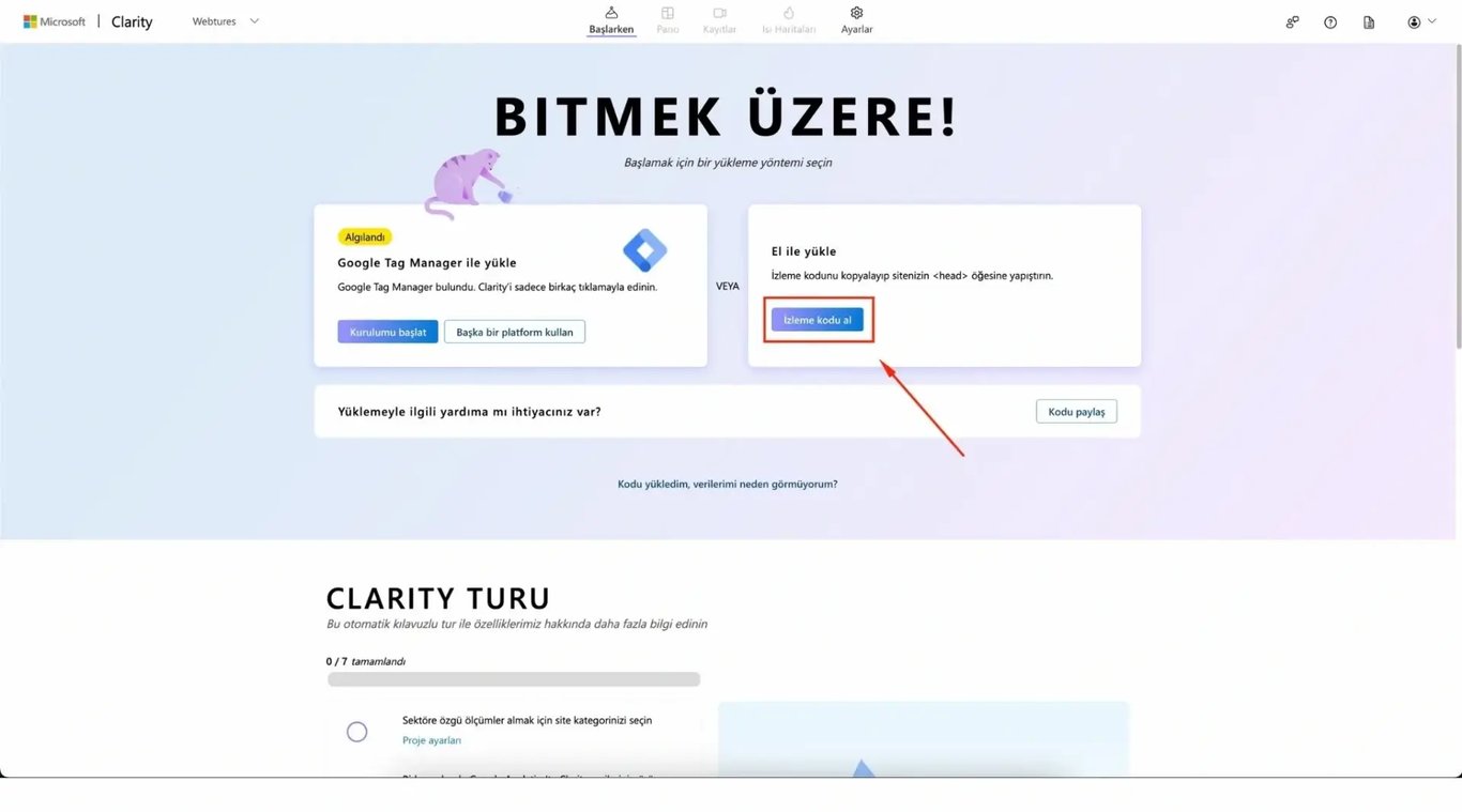 microsoft clarity kod 1