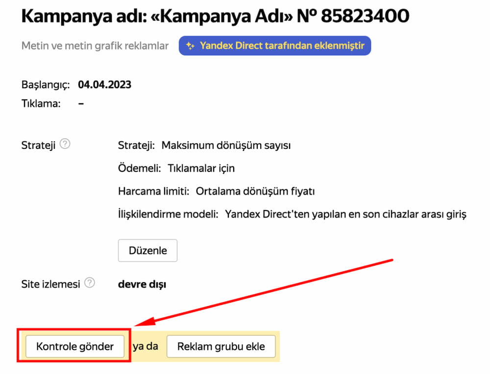 yandex reklam kampanyası oluşturma 8