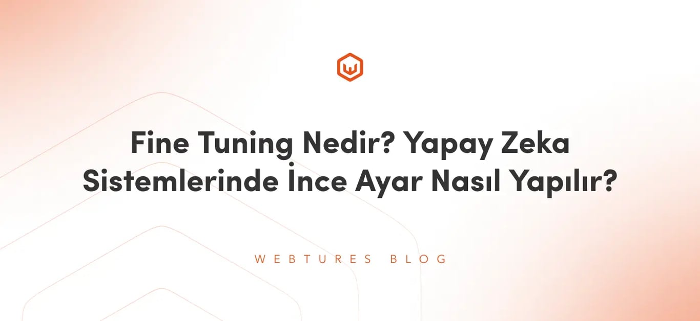 Fine Tuning Nedir? Yapay Zeka Sistemlerinde İnce Ayar Nasıl Yapılır?