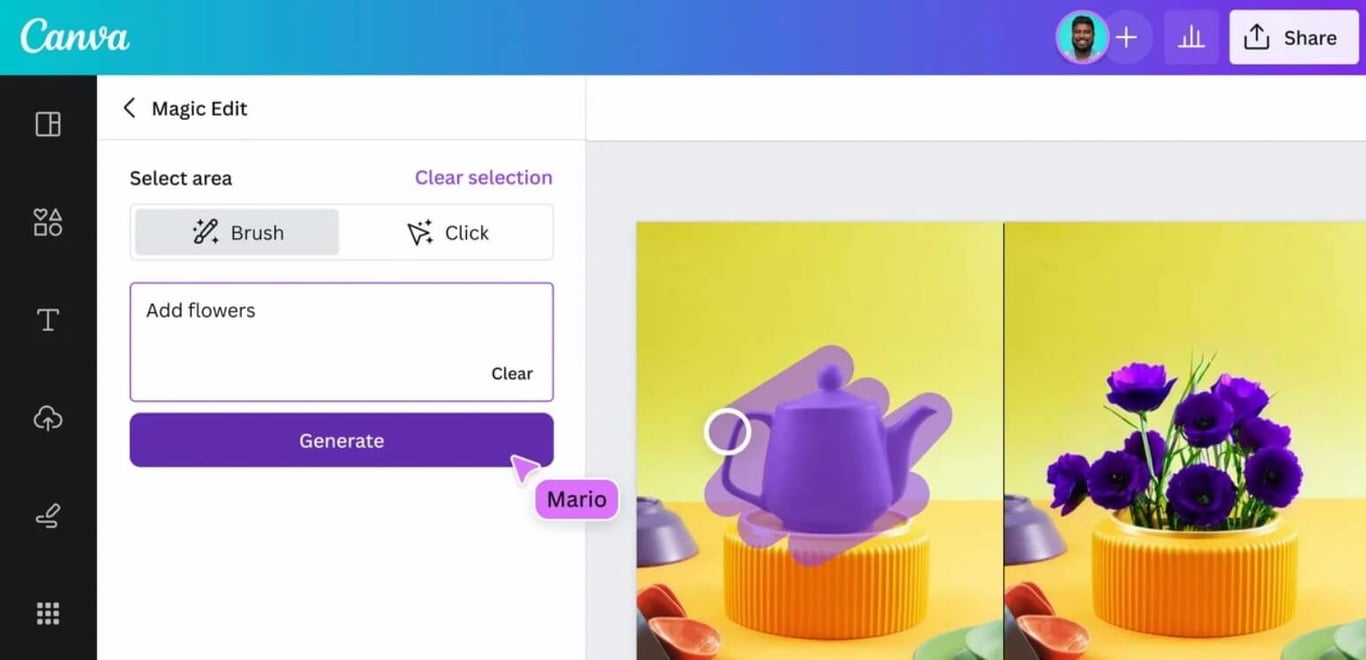 Canva ai görsel düzenleme