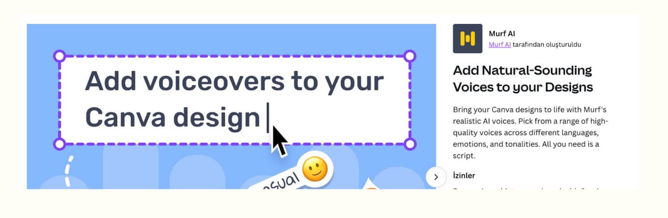 Canva AI ses oluşturma