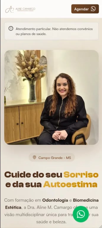 Dra. Aline Camargo - Mobile
