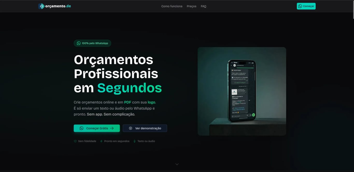 Plataforma de Orçamentos com IA