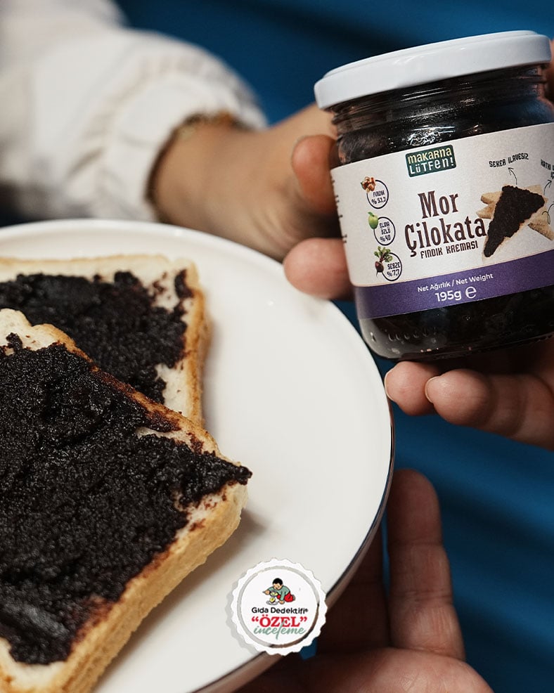 Makarna Lütfen! Mor Çilokata Meyve ve Sebzeli Fındık Ezmesi