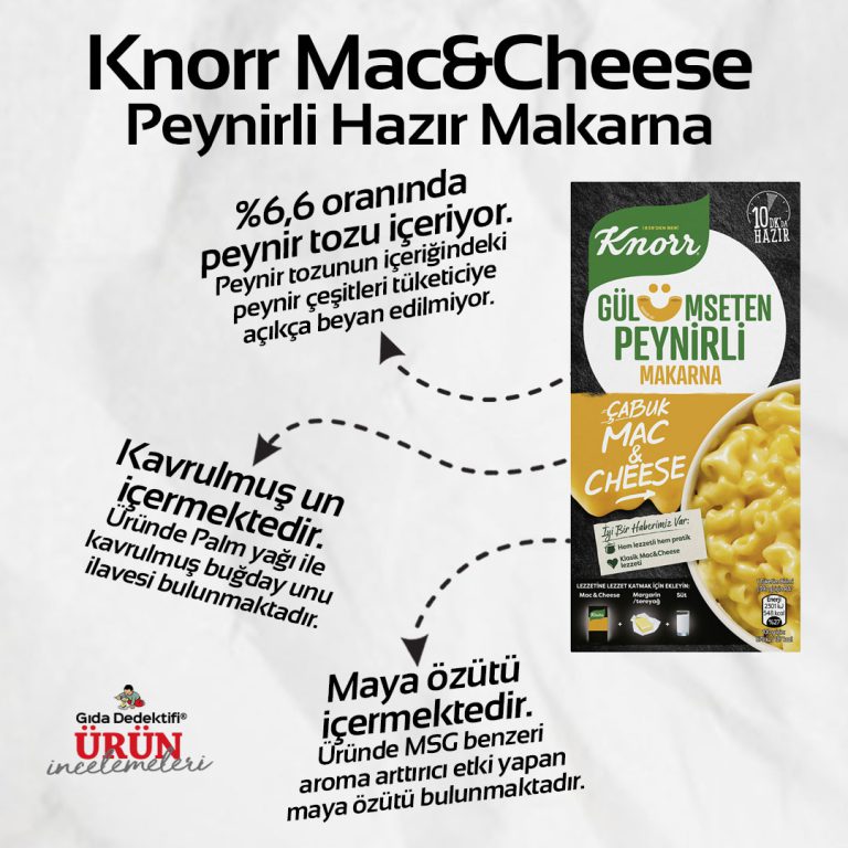 Knorr Çabuk Mac&Cheese Peynirli Makarna - Gıda Dedektifi