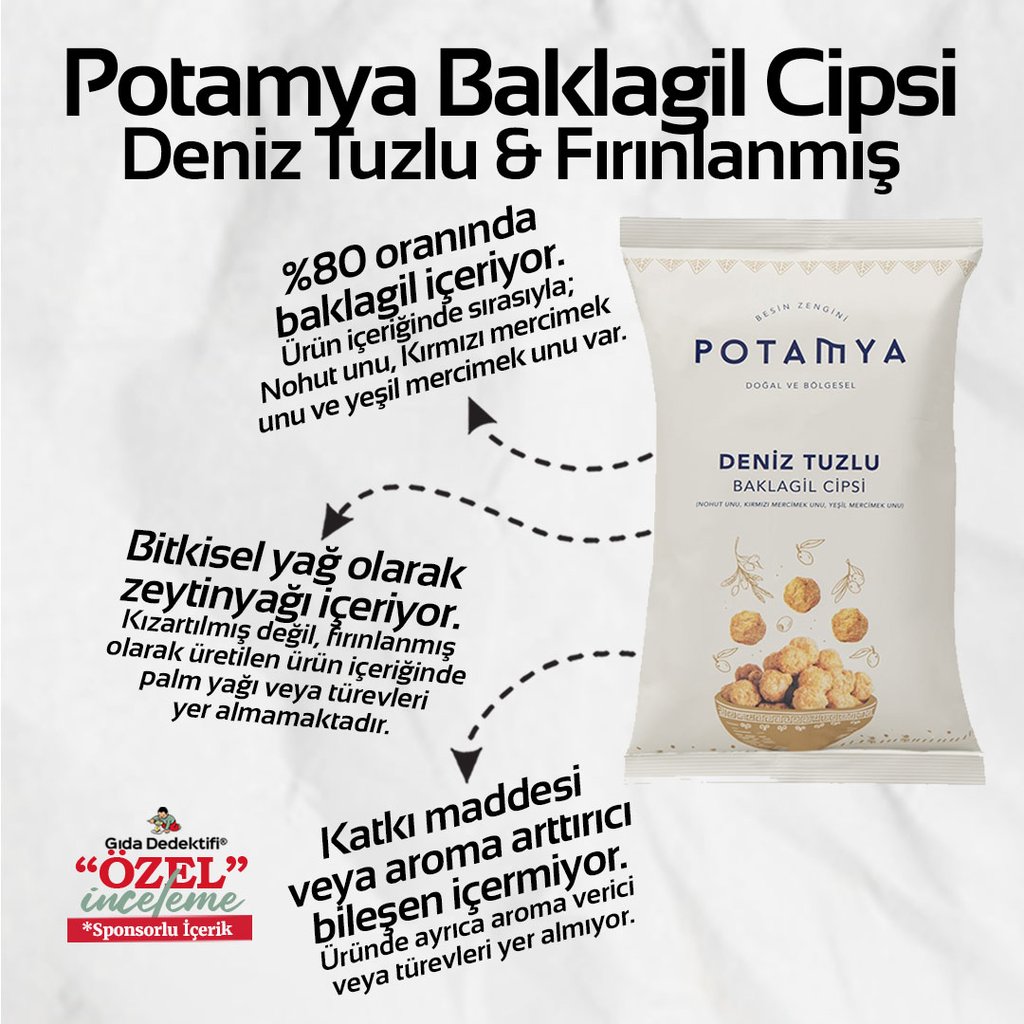 Potamya Deniz Tuzlu Baklagil Cipsi