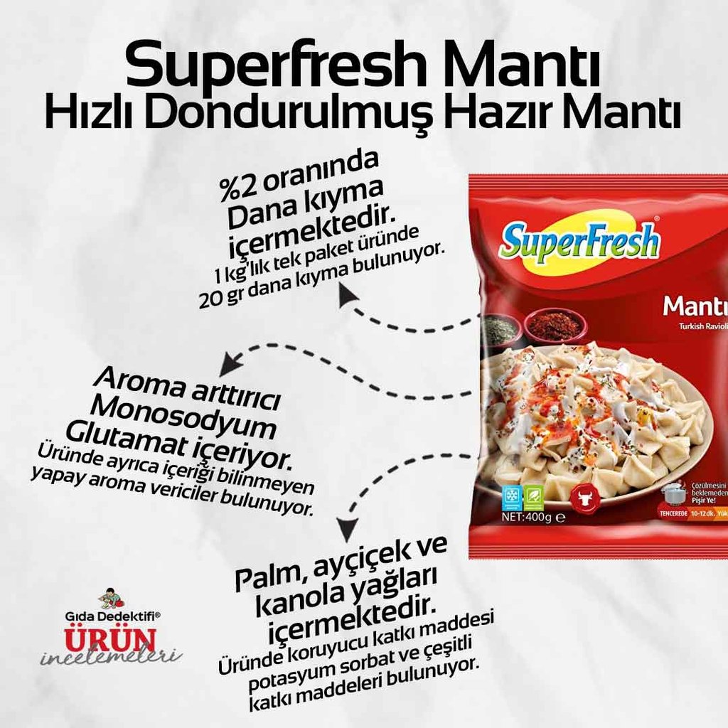 Superfresh Mantı - Gıda Dedektifi