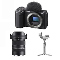 Sony ZV-E10 Mark II Body + Sigma 18-50mm F2.8 DC DN + DJI RS 4 Mini