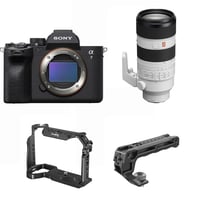 Sony Alpha A7 Mark IV Body + Sony FE 70-200mm F2.8 GM OSS II + SmallRig Cage 3667B + SmallRig ARRI Locating Top Handle 3765