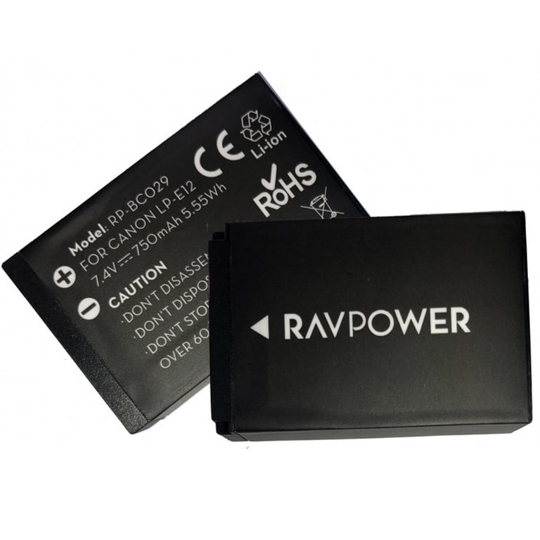 Pin Ravpower LP-E12 cho Canon SX70 HS, EOS M10, EOS M50, EOS M100, EOS M200