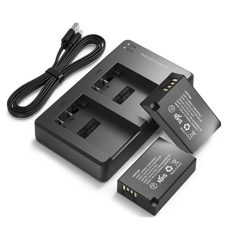 Bộ pin sạc Ravpower LP-E17 cho Canon 750D, 760D, 800D, M3, M5, M6